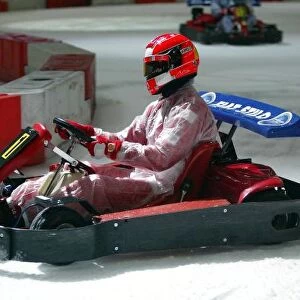 Schumacher On Ice: Michael Schumacher, Ferrari, takes part in Schumacher On Ice"