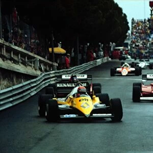The start of the race. Front row man Rene Arnoux and team mate Patrick