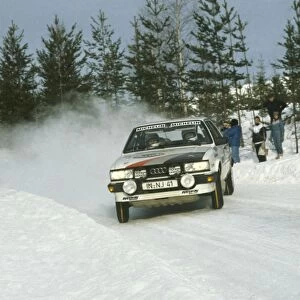 Swedish Rally, Sweden. 11-13 February 1983: Stig Blomqvist / Bjorn Cederberg, 2nd position