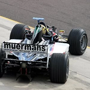 Thunder at the Rock: A rear shot of the 2-seater Minardi