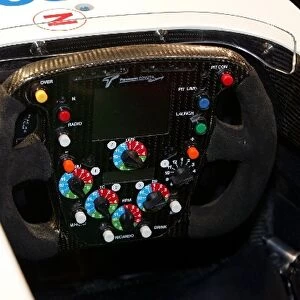 Toyota TF106 Launch: TF106 cockpit and steering wheel detail