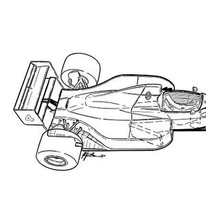 Tyrrell 019 1990 overview: MOTORSPORT IMAGES: Tyrrell 019 1990 overview
