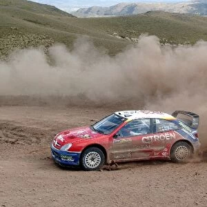 World Rally Championship: Carlos Sainz with co-driver Marc Marti Citroen Xsara WRC finished second