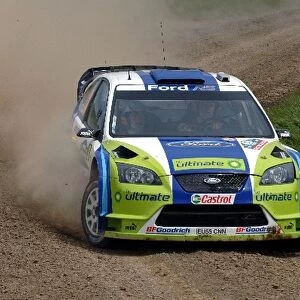 World Rally Championship: Marcus Gronholm Ford Focus WRC on stage 3