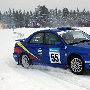 World Rally Championship: Martin Rowe / Trevor Agnew Subaru Impreza WRX