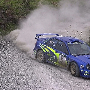World Rally Championship: Richard Burns Subaru Impreza during shakedown