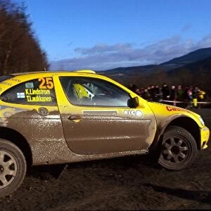 World Rally Championship: Tapio Laukkanen / Kaj Lindstrom Renault Maxi Megane Coupe took 12th place overall