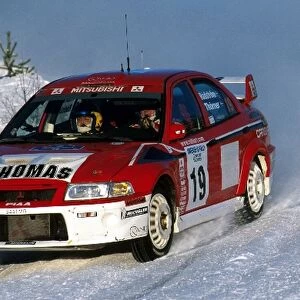 World Rally Championship: Thomas Radstrom, Mitsubishi Lancer WRC, 2nd place