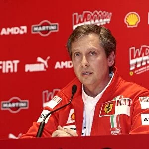 Wrooom Ferrari Ski Event: Mario Almondo, Ferrari Technical Director, in the press conference