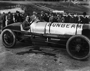 Images Dated 23rd July 2010: 1920 - 1929 Brooklands Circuit: Sunbeam at 1920s Brooklands, portrait