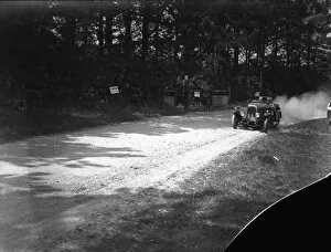 Images Dated 10th July 2014: 1924 Aston Hill Climb. May 1924. Noel Beardsell (Aston Martin) at speed, action