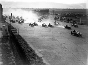 Images Dated 12th February 2007: 1925 M.C.C. High Speed Trials. Brooklands, England. 17th October 1925