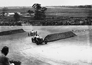 1926 British Grand Prix: George Eyston leads Robert Senechal / Louis Wagner. Senechal / Wagner finished in 1st position