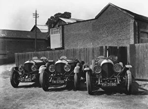 1929 Le Mans 24 hours: Old No 1 Speed Six and two 4.5 litre cars - the one on the right was the first