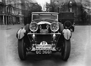 Images Dated 5th November 2010: 1930 Monte Carlo Rally: 6. 5 litre supercharged Bentley entered for the rally by Lieut