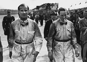 Images Dated 7th September 2012: 1938 German Grand Prix - Dick Seaman and Manfred von Brauchitsch