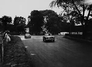 Images Dated 23rd July 2009: 1950 Tourist Trophy: Reg Parnell, 4th position leads Lance Macklin, 8th postion, action