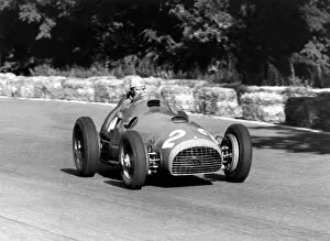 Images Dated 28th August 2013: 1951 Italian Grand Prix: Race winner Alberto Ascari, action