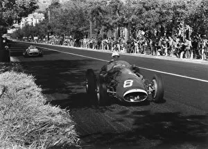 1954 Spanish Grand Prix: Stirling Moss, retired, action