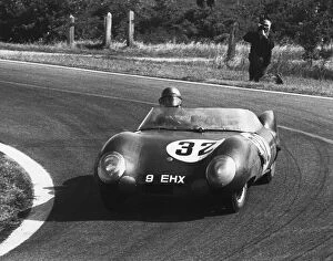 Images Dated 6th July 2011: 1956 Le Mans 24 hours: Colin Chapman / Herbert Mackay-Fraser, retired, action
