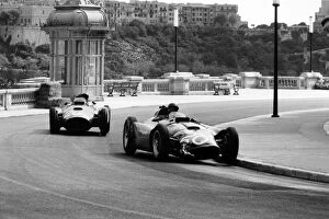 1950s F1 Gallery: 1956 Monaco Grand Prix: Eugenio Castellotti / Juan Manuel Fangio, Lancia-Ferrari D50, 4th position