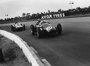 Tonybrooksbook Gallery: 1957 BRDC International Trophy Formula 2 Race: Ivor Bueb, , 9th position leads Tony Brooks