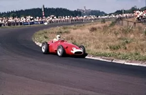 Images Dated 7th August 2022: 1957 German Grand Prix, Nurburgring Harry Schell (Maserati 250F) 7th position Action World copyright