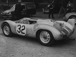 Gsporsche Gallery: 1957 Le Mans 24 hours: Umberto Maglioli / Edgar Barth, retired, in the paddock, action