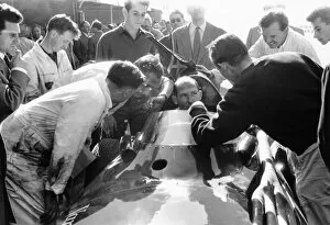 Images Dated 8th April 2011: 1957 Moroccan Grand Prix: Stirling Moss, DNS, due to flu, portrait