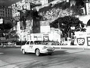 Images Dated 30th September 2005: 1961 Monte Carlo Rally. Monte Carlo, Monaco. January 1961. Maurice Martin/Roger Bateau