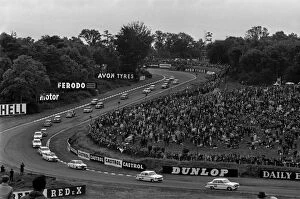 Partingshot Gallery: 1964 British Saloon Car Championship: Sir John Whitmore, 1st position leads Jackie Stewart 2nd position