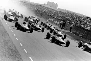 Images Dated 8th February 2006: 1964 Dutch Grand Prix - Start: Graham Hill leads Jim Clark, Dan Gurney, John Surtees