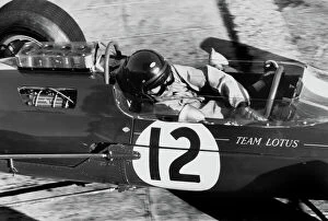 1960s F1 Collection: 1964 Monaco Grand Prix - Jim Clark: Jim Clark, Lotus 25-Climax, 4th position, action
