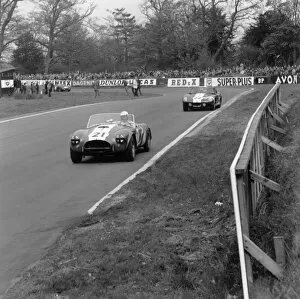 RAC Tourist Trophy Gallery: 1965 Tourist Trophy: John Whitmore, 4th position, leads Jack Sears, 7th position, action