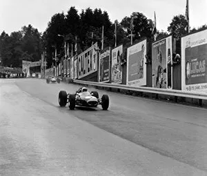 Jack Brabham (2nd April 1926 - 19th May 2014) Gallery: 1966 Belgian Grand Prix: Jack Brabham, Brabham BT19-Repco, 4th position, leads Lorenzo Bandini