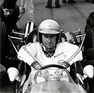 Jack Brabham (2nd April 1926 - 19th May 2014) Collection: 1966 Formula Two Sunday Mirror Trophy: Jack Brabham, Brabham BT18-Honda, 1st position, portait
