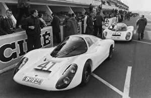 1960s Le Mans Gallery: 1967 Le Mans 24 hours: Jo Siffert / Hans Herrmann, 5th position, pit lane, action