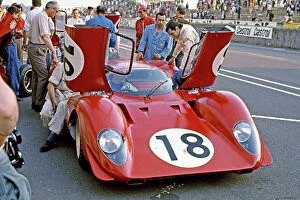 1960s Le Mans Gallery: 1969 Le Mans 24 Hours: Pedro Rodriguez / David Piper, retired, in the pit lane, portrait