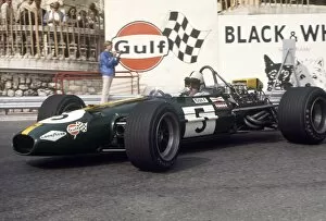 Images Dated 16th February 2011: 1969 Monaco Grand Prix: Jack Brabham, Brabham BT26-Ford, retired, action