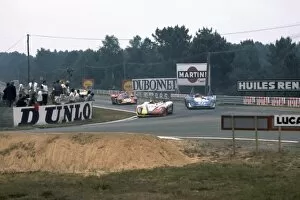 Panel 5 Collection: 1970 Le Mans 24 hours: Rudi Lins / Helmut Marko leads Jean-Pierre Beltoise / Henri Pescarolo