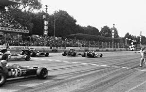 Finish Gallery: 1971 Italian Grand Prix: Peter Gethin, Ronnie Peterson, Francois Cevert, Mike Hailwood