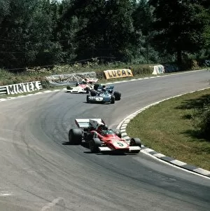 1972 British Grand Prix: Jacky Ickx leads Jackie Stewart and Jean-Pierre Beltoise. Stewart finished in 2nd position