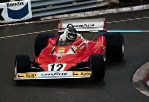 Images Dated 20th April 2021: 1977 M0NACO GP. Carlos Reutemann finishes 3rd behind winner Jody Schecker