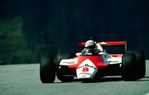 Images Dated 31st May 2021: 1982 AUSTRIAN GP. McLarens Niki Lauda finishes 5th behind the winner Elio de Angelis