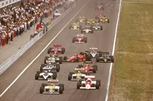 Crashed Gallery: 1986 German Grand Prix: Stefan Johansson gets completely crossed up after tripping over Alliots