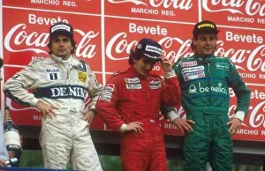 1980s F1 Gallery: 1986 San Marino Grand Prix: Alain Prost 1st position, Nelson Piquet 2nd position