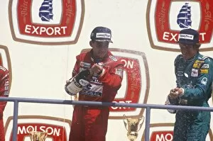 1980s F1 Gallery: 1988 Canadian Grand Prix: Ayrton Senna 1st position and Thierry Boutsen 3rd position