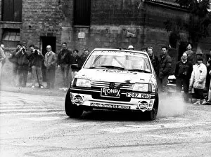 Images Dated 29th May 2021: 1991 National Rally Championship Peugeot 205 Cup, Circuit Ardennes, 1991