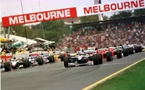 Images Dated 23rd August 2021: 1997 AUSTRALIAN GP. The F1 grid line up for the first race of th season with Jacques