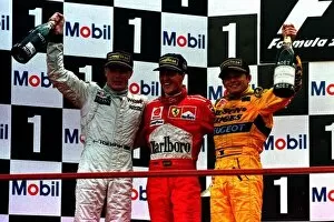Images Dated 19th April 2021: 1997 BELGIAN GP MICHAEL SCHUMACHER WINS FOR THE 4TH TIME IN SPA